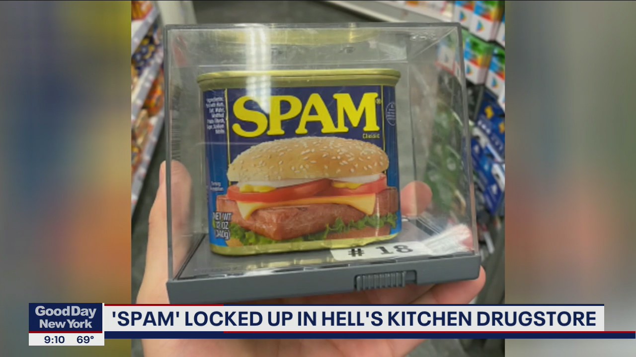 Spam locked up in NYC store