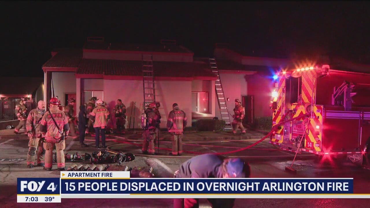 15 residents displaced in overnight apartment fire