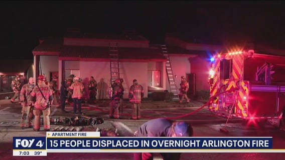 15 residents displaced in overnight apartment fire