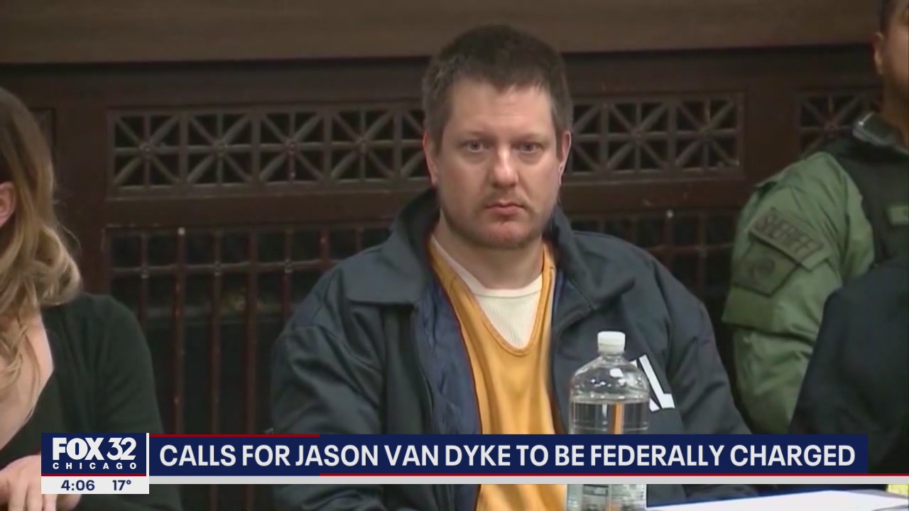 Calls from organizers for ex-Chicago cop Jason Van Dyke to be federally charged