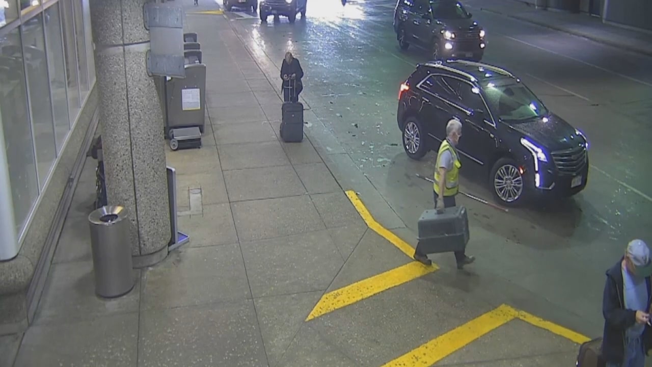 Opossum recovered from drawer at Mitchell Airport