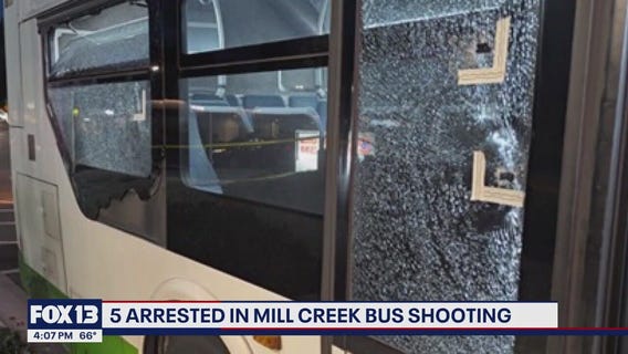 Five arrested in connection with Mill Creek bus station shooting