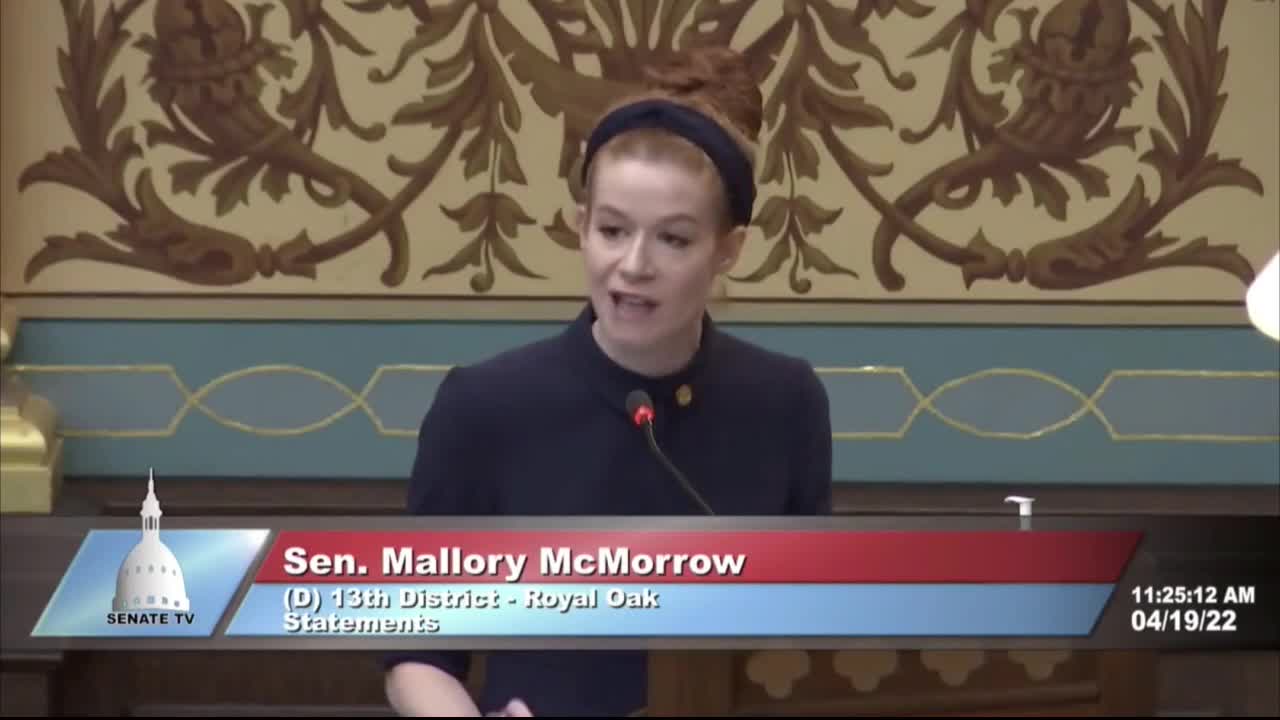 State Sen. Mallory McMorrow on her fiery floor speech; mask debate continues