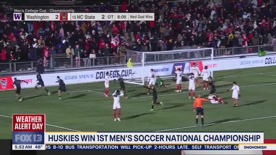 Huskies win first Men's Soccer National Championship