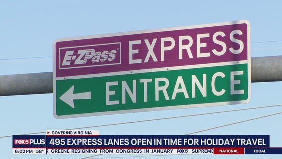 495 express lanes open in time for holiday travel