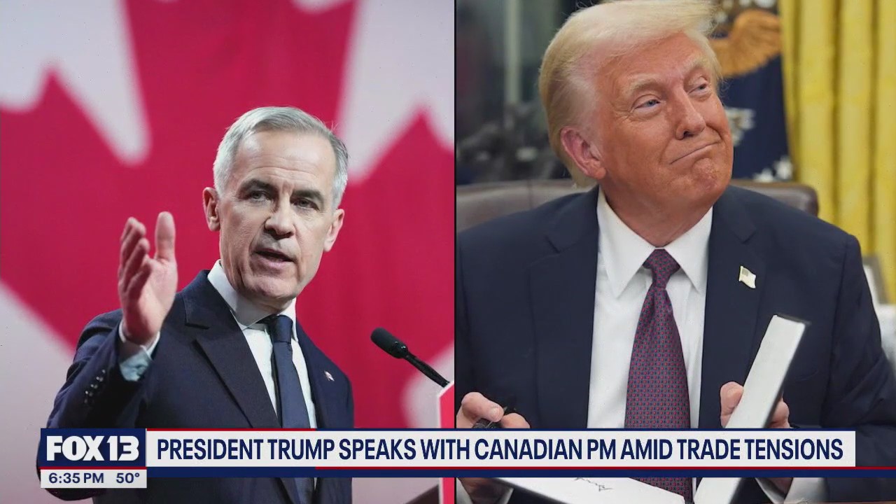 Trump speaks with Canadian PM amid trade tensions