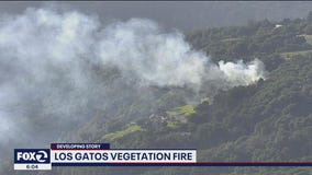 Brush fire ignites in Los Gatos