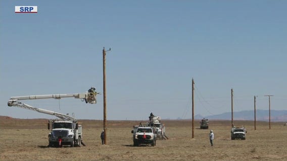 SRP crews connecting homes on the Navajo Nation to power grid for the first time