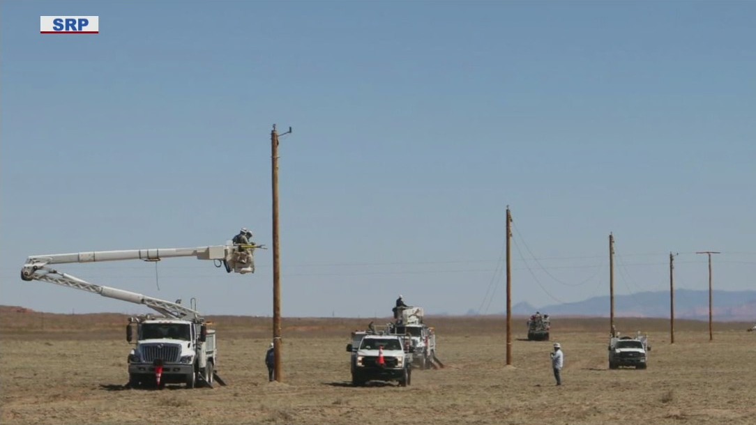 SRP crews connecting homes on the Navajo Nation to power grid for the first time
