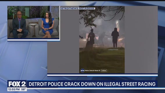 Detroit police crack down on illegal street racing