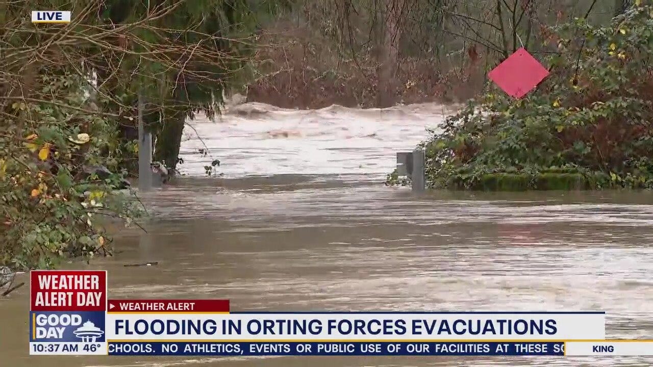 Flooding in Orting forces evacuation orders