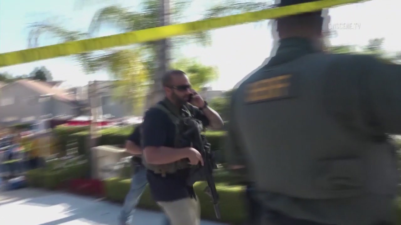 Two killed, two wounded in Aliso Viejo shooting, suspect at large