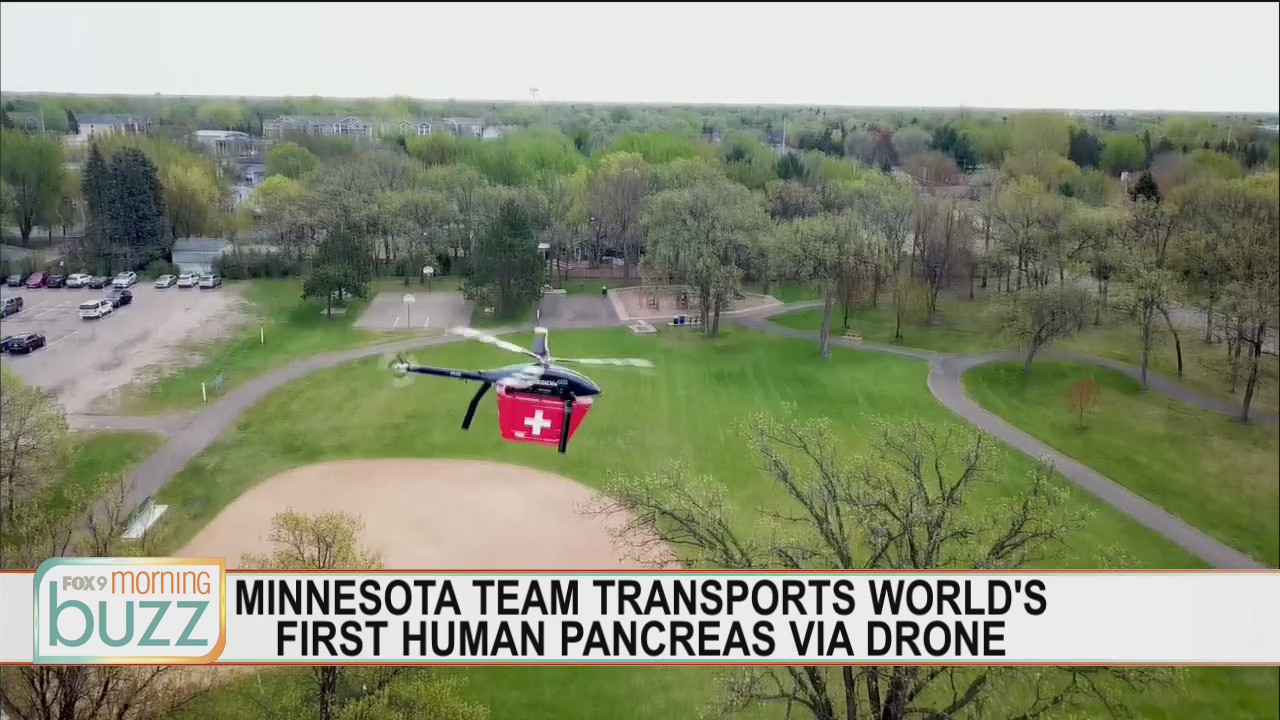Minnesota team transports first human pancreas by drone