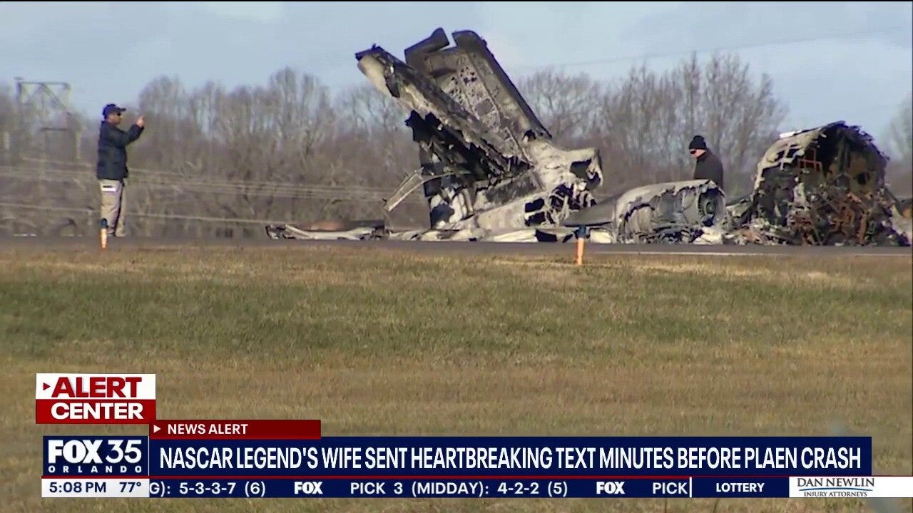 Heartbreaking text from Greg Biffle's wife before crash