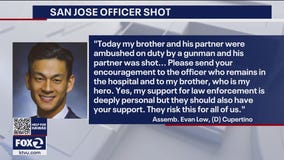 South Bay Assemblyman Evan Low says his brother was officer who pulled partner to safety in ambush
