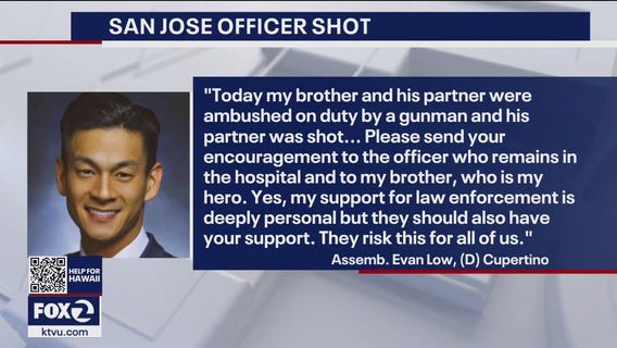 South Bay Assemblyman Evan Low says his brother was officer who pulled partner to safety in ambush