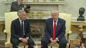 Donald Trump meets with Canadian PM Mark Carney