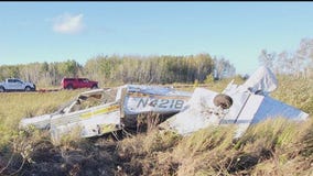 Plane crash near McGregor Airport leaves 3 hurt, dog missing