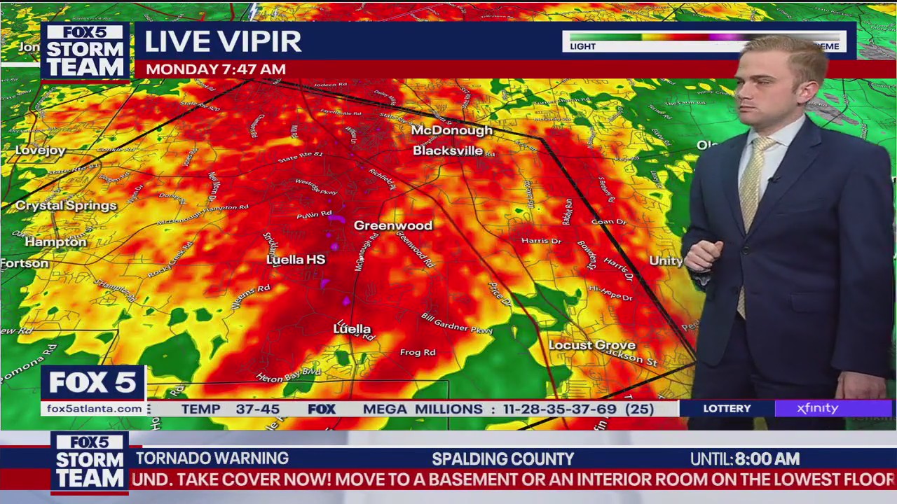 Tornado Warning in effect | FOX 5 Atlanta