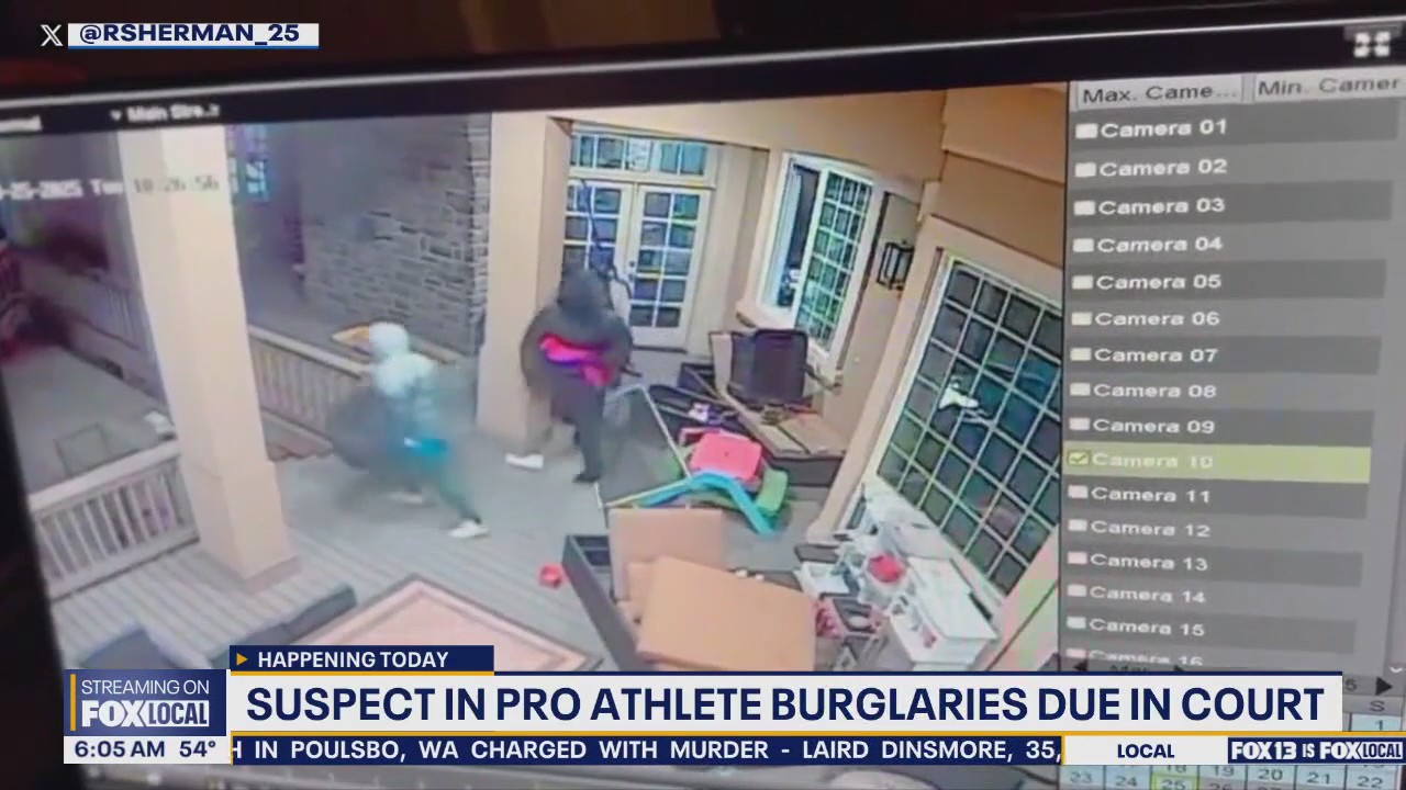Suspect in Seattle pro athlete burglaries due in court | FOX 13 Seattle