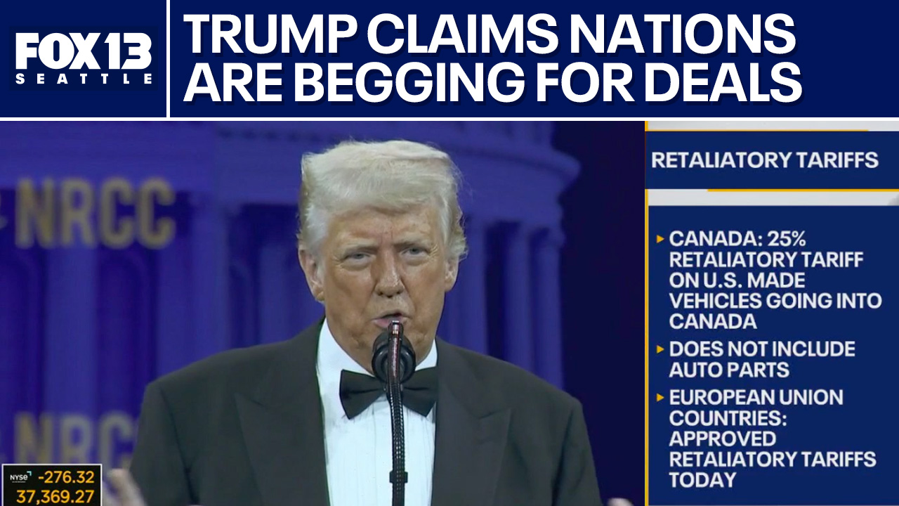 Trump says other countries are begging for tariff deals