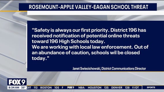 Potential threats close MN school district