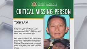 Search for kidnapped OC 61-year-old man