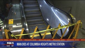 Man in wheelchair dies after fall on escalator at Columbia Heights Metro station