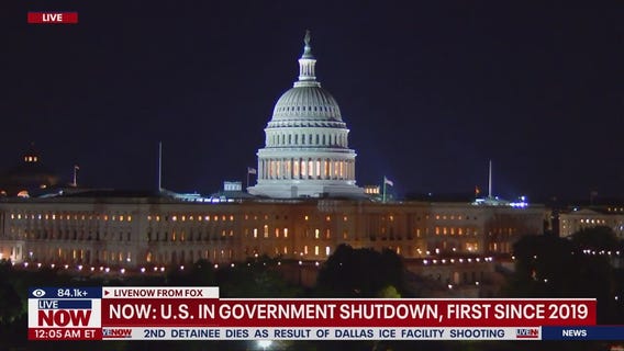 U.S. government shutdown in effect as funding runs out