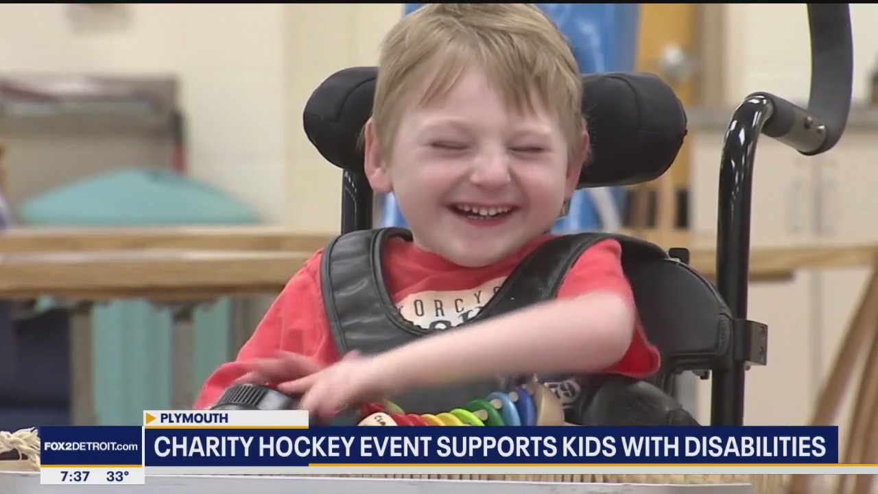 Charity hockey event supports kids with disabilities