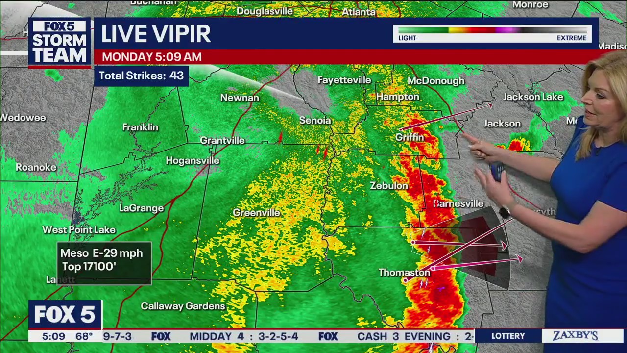 Early Monday morning weather