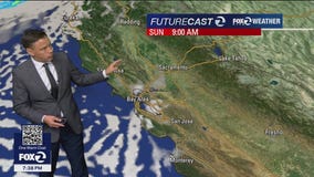 Storm clouds are moving out