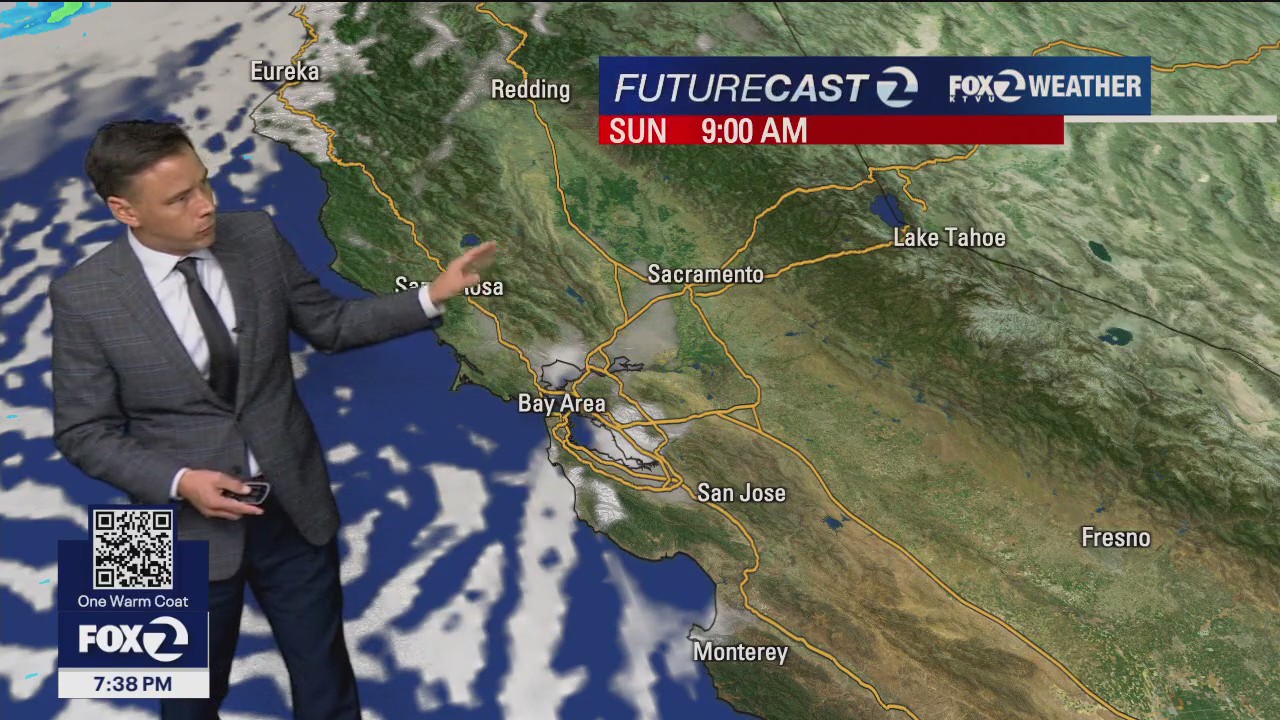 Storm clouds are moving out