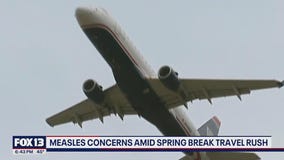 Measles concerns amid spring break travel rush