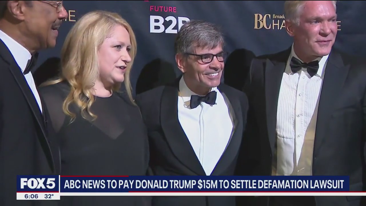 ABC News to pay Trump $15M in defamation lawsuit