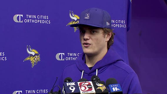 Vikings QB J.J. McCarthy back at practice after hand injury