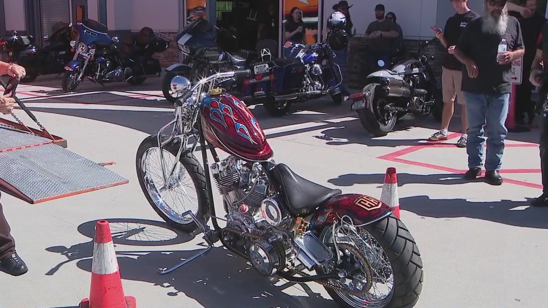 Money raised for custom-made motorcycle will help veterans