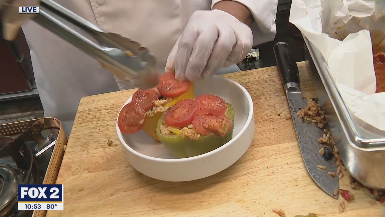 Meatless Monday: Stuffed Bell Peppers and Buffalo Mozzarella Sandwich