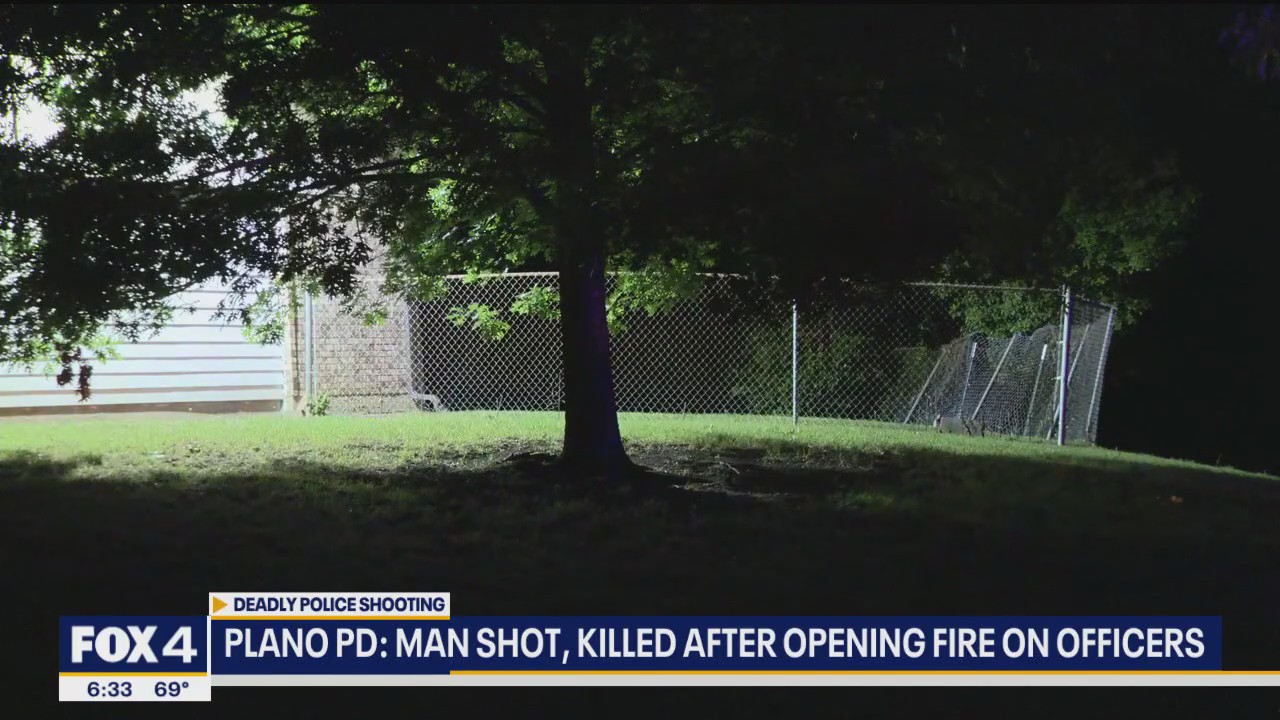Man shot, killed after opening fire on officers in Plano