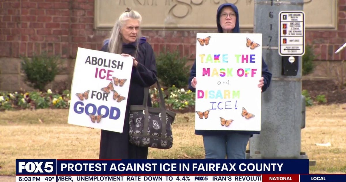 Virginia protest against ICE as new video of MN shooting emerges