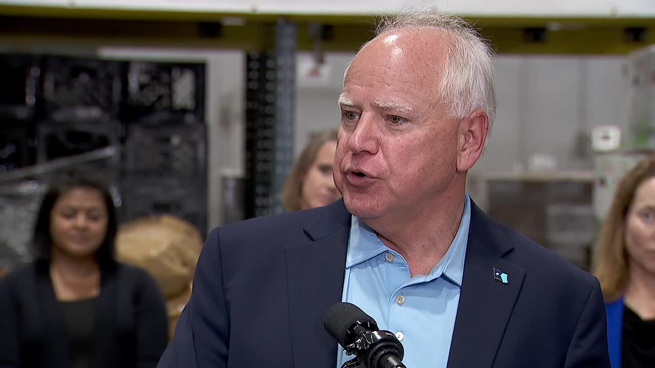 Gov. Tim Walz talks VP Kamala Harris, DNC [RAW]