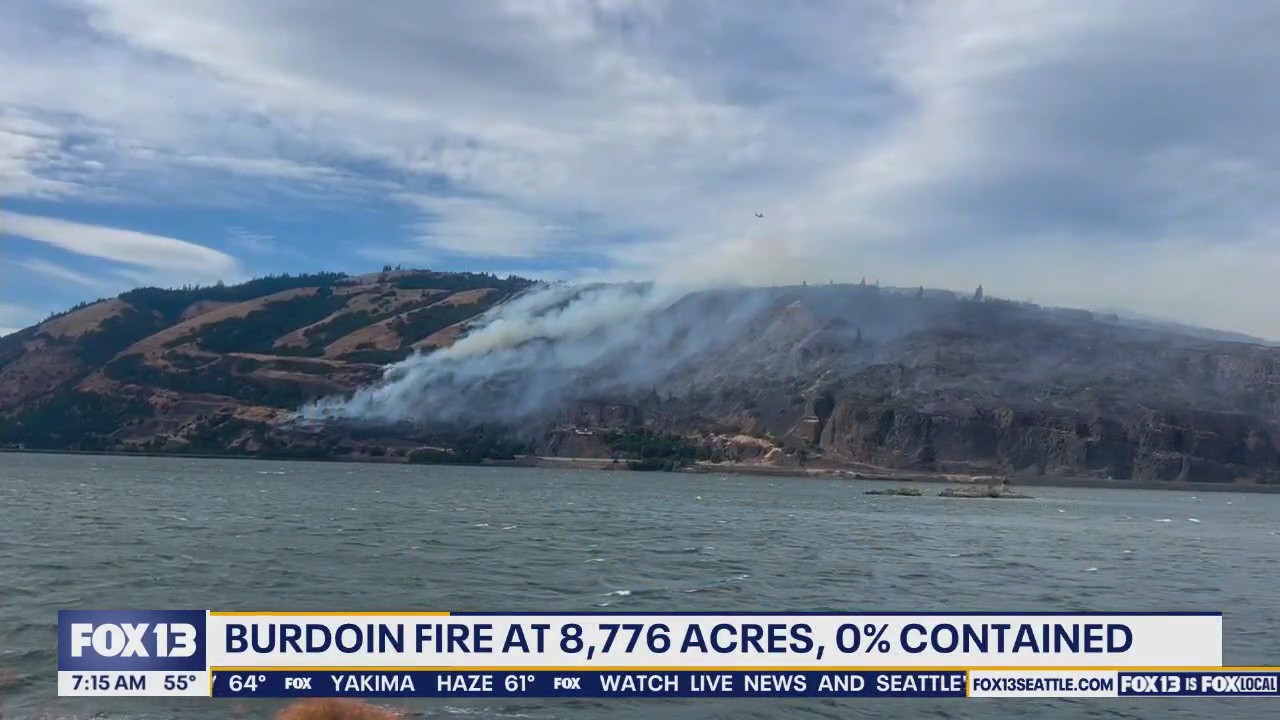 WA wildfires update: Burdoin Fire reached nearly 9,000 acres