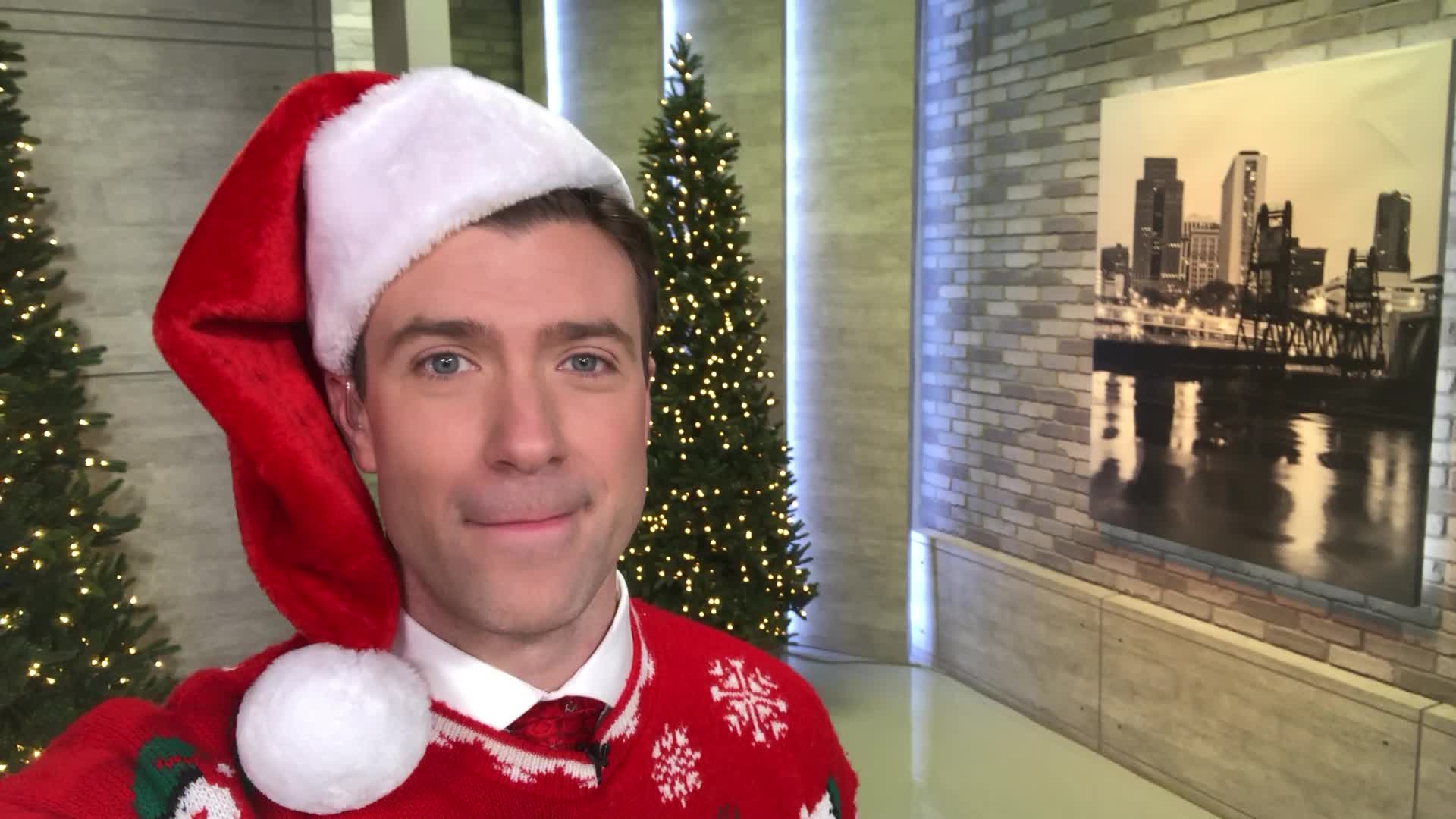 Gray skies on Christmas Eve with possible mist, drizzle overnight