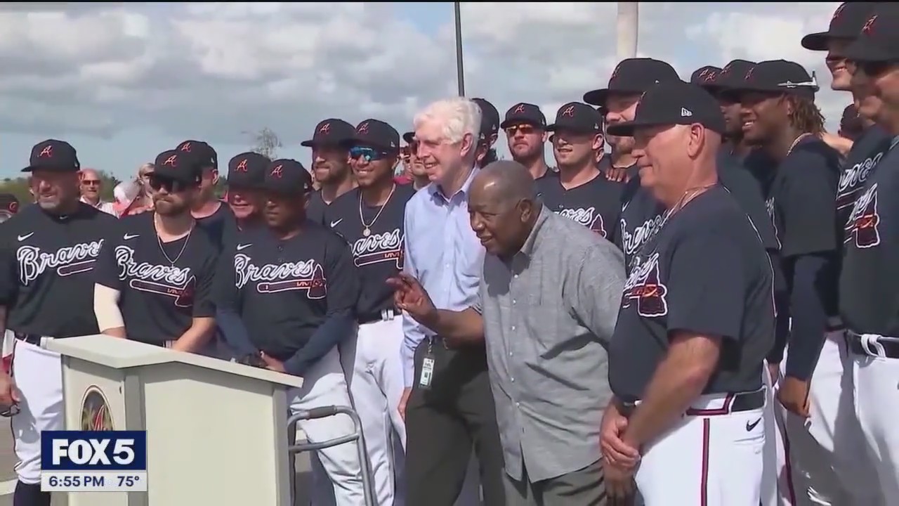 Braves honor Hank Aaron's 715th home run on 50th anniversary