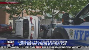 Girls, 10, 12, flip parents' car in joyride: Cops