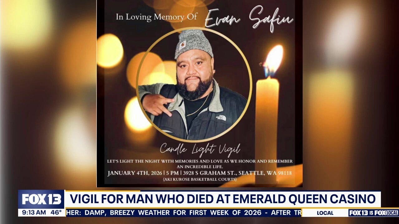 Vigil planned in Seattle for man who died at Emerald Queen Casino