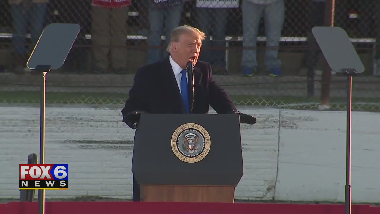 President Trump at Wisconsin rally predicts giant red wave