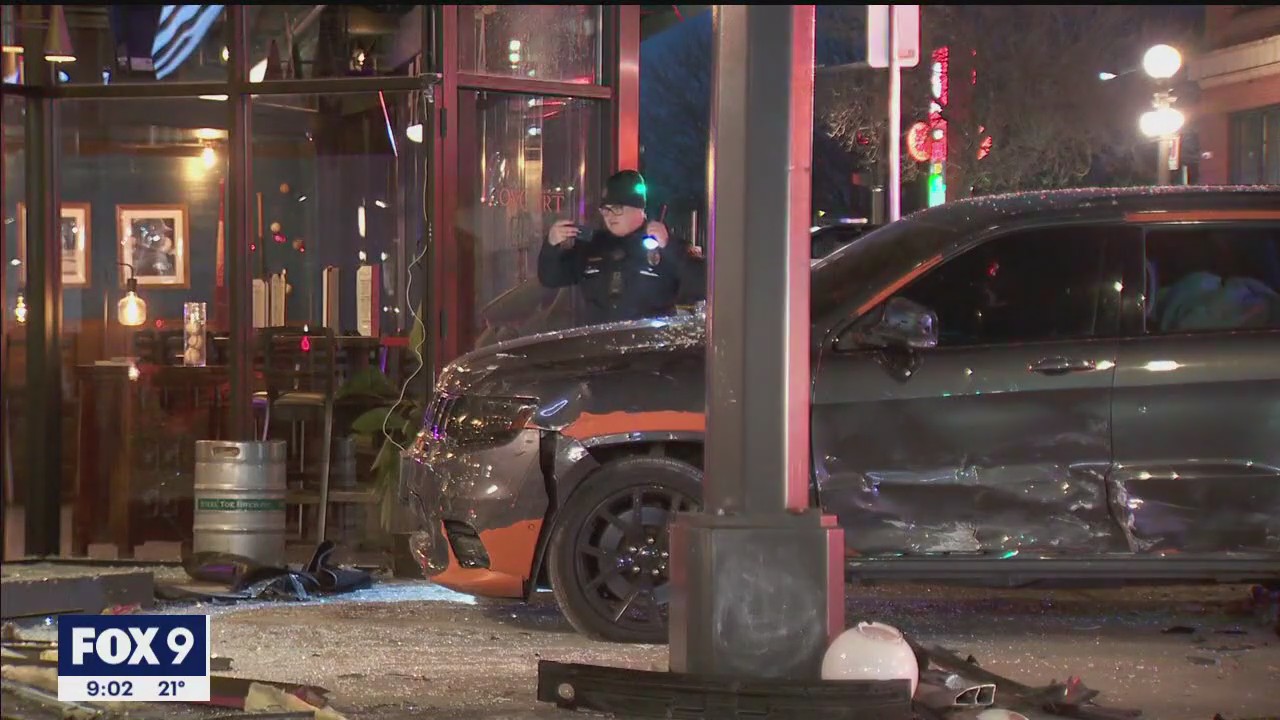 Stolen car crashes into St. Paul restaurant