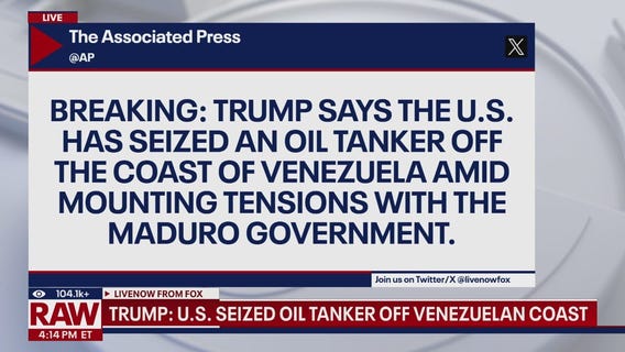 Trump: US seized oil tanker off Venezuelan coast