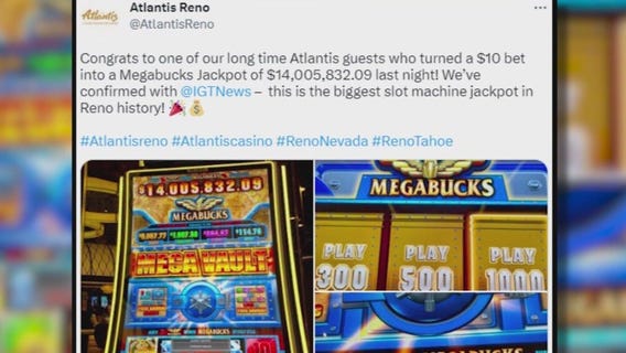 $10 bet turns into record-breaking winnings at Nevada casino